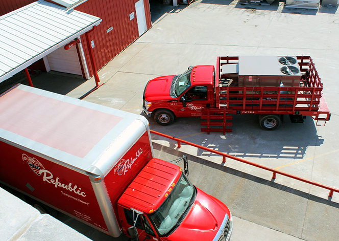 Republic delivery fleet trucks
